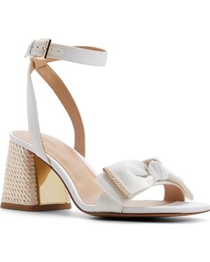 Ted Baker Giana Block Heel Sandal - Metallic