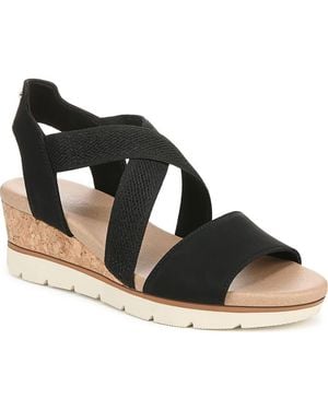 Dr. Scholls Just Cute Platform Wedge Sandal - Black