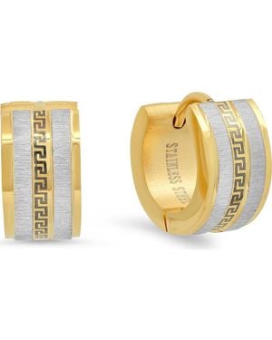 HMY Jewelry Huggie Hoop Earrings - Metallic