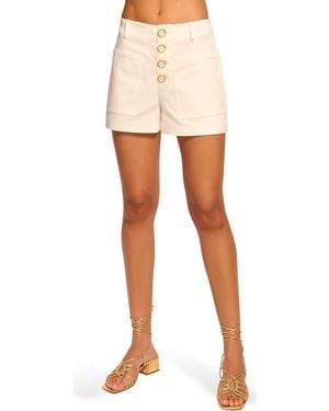 Ramy Brook Marjory Cotton Blend Shorts - White