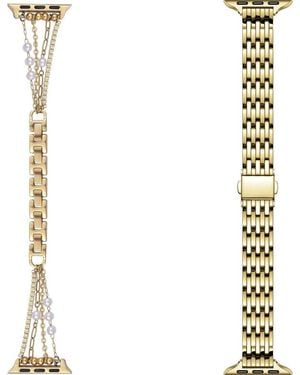The Posh Tech Eleanor Cape Set Of 2 Watchbands - Metallic