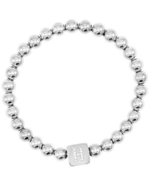 Adornia Crystal Initial Stretch Bracelet - Multicolor