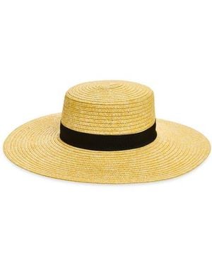 Nordstrom Rack Structured Boater Hat - Yellow
