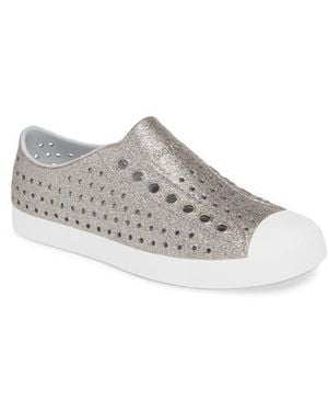 Native Shoes Jefferson Glitter Water Friendly Sneaker - White