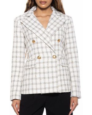Alexia Admor Double Breasted Jacket - White