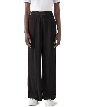LK Bennett Kelsey Pleat Front Crepe Pants - Black