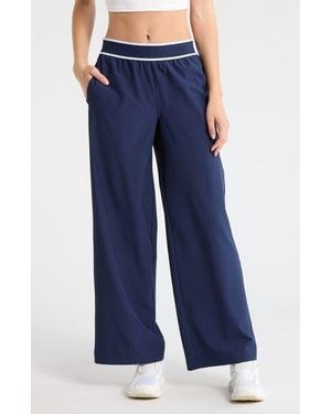 90 Degrees Warp X Wide Leg Pants - Blue