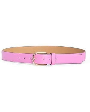 Kate Spade Feather Edge Leather Belt - Pink