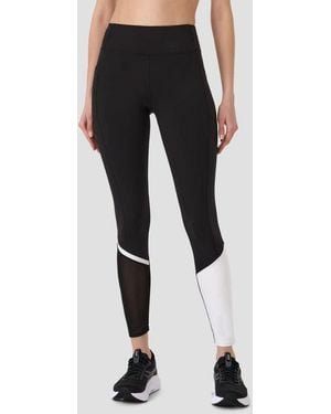 Rebecca Minkoff Colorblock Pocketed Mesh Panel Ankle Leggings - Black