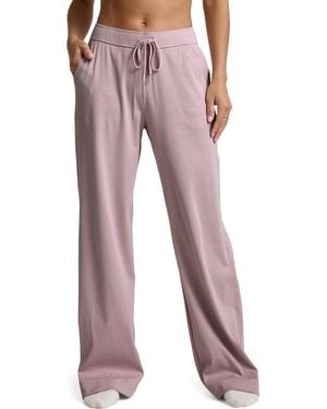 Beyond Yoga Breathe Easy Corduroy Drawstring Waist Pants - Red
