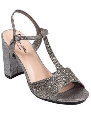 Ninety Union Alexa Embellished T-Strap Sandal - Metallic