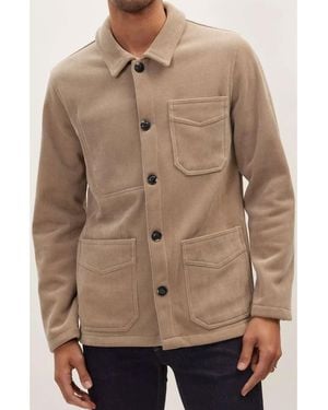 Ron Tomson Relaxed Corduroy Utility Jacket - Natural
