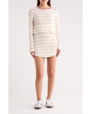 Go Couture Sport Mini Lounge Dress - White