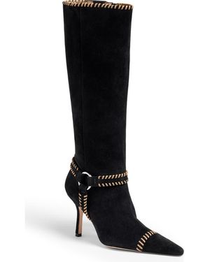 Cinq À Sept Whipstitch Knee High Boot - Black