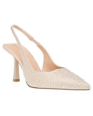 Anne Klein Quilted Slingback Pumps - Natural