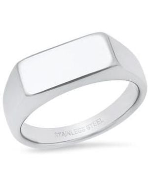 HMY Jewelry Bar Ring - Metallic