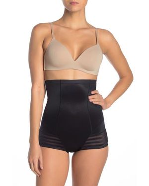 SECRET LACE High Waist Shaper Panties - Black