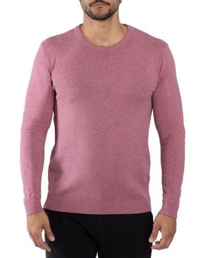Xray Jeans Crewneck Knit Viscose-Blend Sweater - Purple
