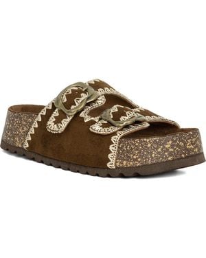 Shu Shop Keya Slide Sandal - Brown