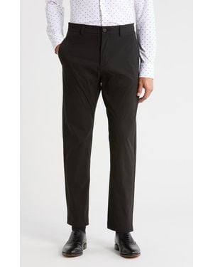 BOSS Flat Front Dress Pants - Black