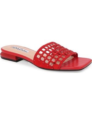 Lady Couture Garden Slide Sandal - Red