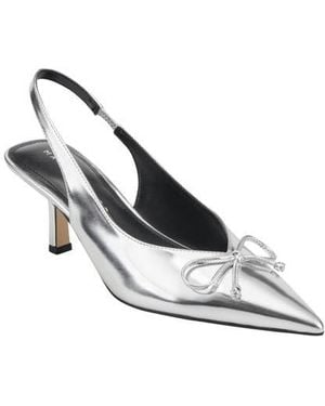 Marc Fisher Gretel Slingback Pumps - White