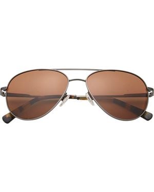 Ted Baker 57Mm Polarized Aviator Sunglasses - Brown