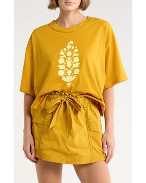 Free People Fp Movement Inspire Cotton Graphic T-Shirt - Yellow