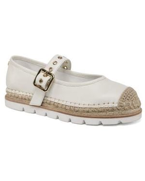 J/Slides Beatrice May Jane Espadrille Flat - White
