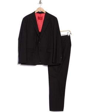 HUGO Karl Tom Wool Blend Suit - Black