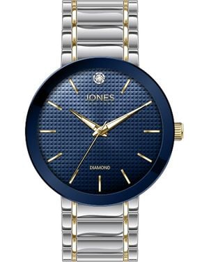 Jones New York Diamond Accent Three-Hand Quartz Bracelet Watch, 42Mm - Blue