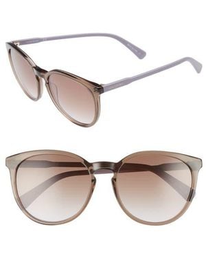 Longchamp 56Mm Round Sunglasses - Natural