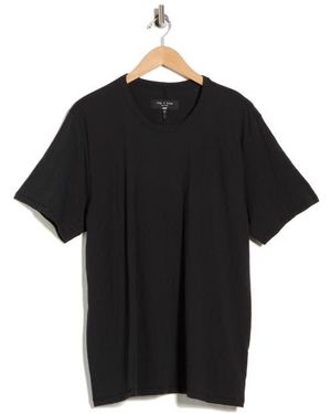 Rag & Bone Classic Cotton Slub Jersey T-Shirt - Black