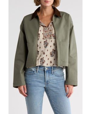 Lucky Brand Short Utility Jacket - Green