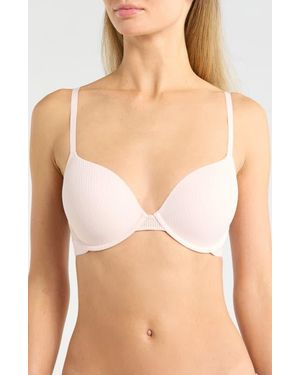 Calvin Klein Sensual Sheer Lightly Lined Demi Bra - Pink