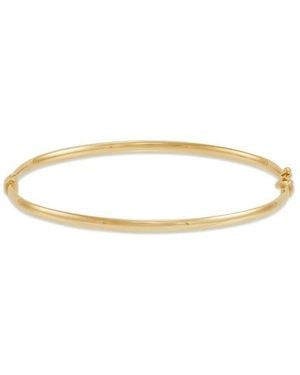 Frankie & Zoe 14K Hollow Hinged Bangle Bracelet - Multicolor