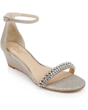 Badgley Mischka Lora Wedge Sandal - Metallic