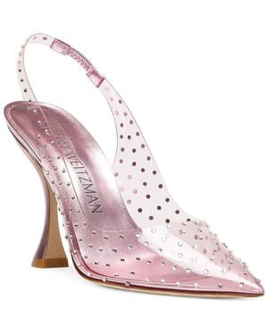 Stuart Weitzman Glam Xcurve Slingback Pump - Pink