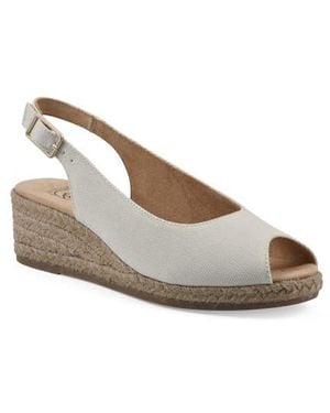 White Mountain Maize Slingback Wedge Sandal - Multicolor
