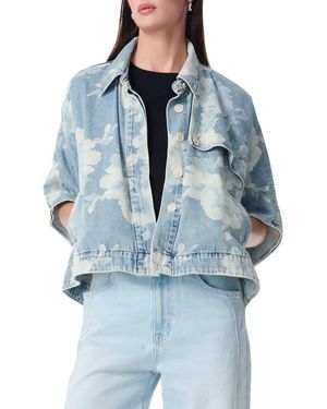 Robert Rodriguez Desire Denim Capelet Jacket - Blue