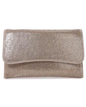 BERNESS Rhinestone Envelope Clutch - Gray