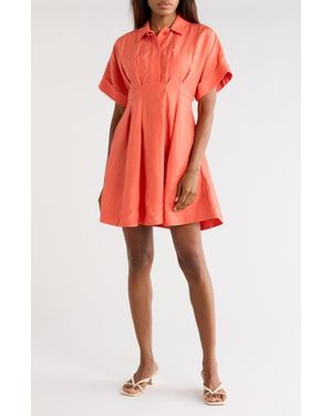 Rebecca Taylor Lena Shine Shirtdress - Red