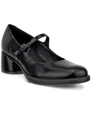 Ecco Sculpted Leather Mary Jane Pump - Black
