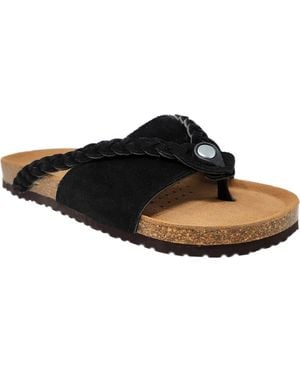 GAAHUU Braided Slide Sandal - Black