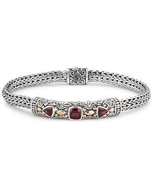 Samuel B. Sterling Rope Bracelet - Red