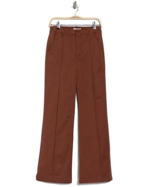 Jonathan Simkhai Ansel High Waist Wide Leg Pants - Brown
