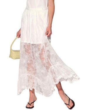 Walter Baker Gracelyn Lace Midi Skirt - Pink