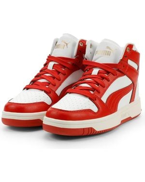 PUMA Rebound Layup High Top Sneaker - Red