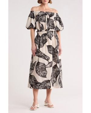 Ellen Tracy Pull-On Midi Skirt - Multicolor