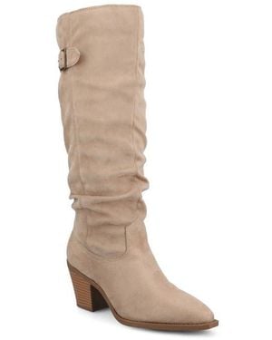 Journee Collection Kaleah Slouchy Boot - Brown